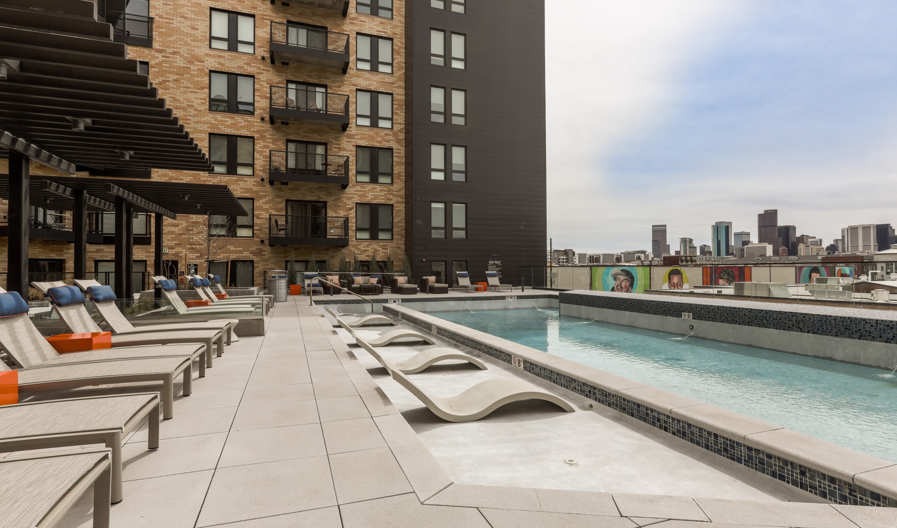 Swimming Pool with Lounge Seating
