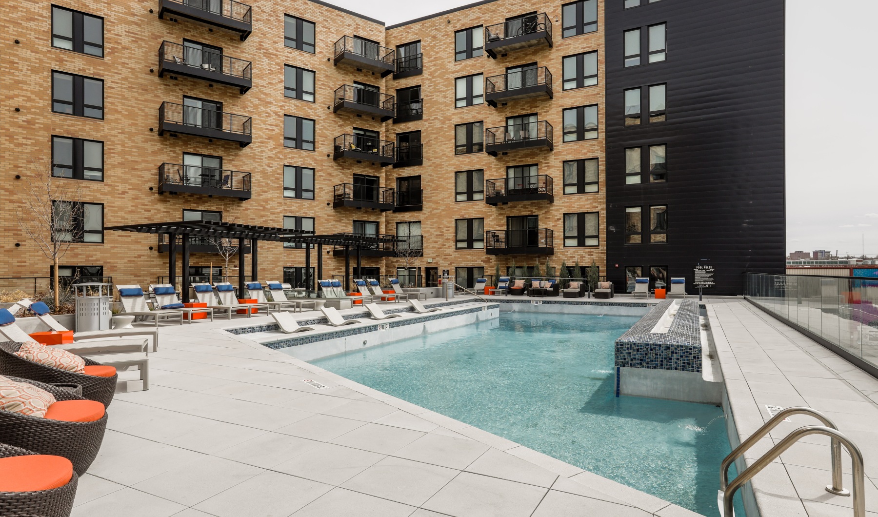 Swimming Pool with Lounge Seating
