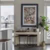a room with a table and chairs