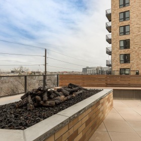 a building with a fence around it