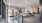 a room with a glass door and a glass wall
